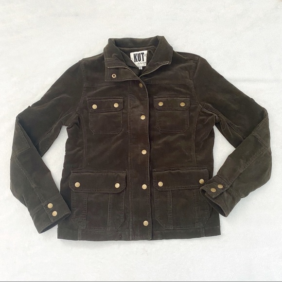 Kut from the Kloth Jackets & Blazers - Kut from The Kloth brown corduroy zip up coat